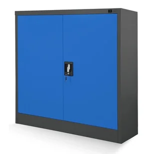 JAN NOWAK model BEATA 900x930x400 metalowa szafka z drzwiami: antracytowo-niebieska - Szafki biurowe JAN NOWAK model BEATA 900x930x400 metalowa szafka z drzwiami: antracytowo-niebieska - Szafki biurowe - miniaturka - grafika 1