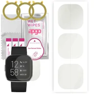 Akcesoria do smartwatchy - 3x Folia hydrożelowa MATOWA do Fitbit Versa 2 - apgo Smartwatch Hydrogel MATTE Protection Ochrona na ekran smartwatcha - miniaturka - grafika 1