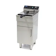 Frytownice gastronomiczne - Maxima Frytkownica - 16 l - 1 kosz - z kranem spustowym i stojakiem - 400 V - miniaturka - grafika 1