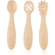 Sztućce dla dzieci - Petite&Mars Take&Match 6m+ łyżeczka dla dzieci Desert Sand 3 szt. - miniaturka - grafika 1