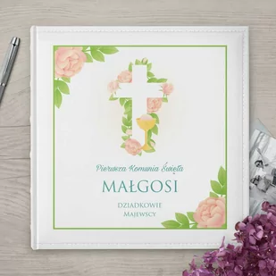 Duży album na zdjęcia z nadrukiem dla dziewczynki na komunię - Albumy fotograficzne - miniaturka - grafika 1