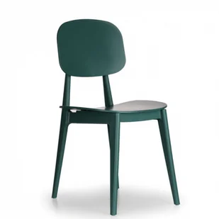B2B Partner Plastikowe krzesło do jadalni SIMPLY 3+1 GRATIS, zielone 488074 - Krzesła - miniaturka - grafika 2