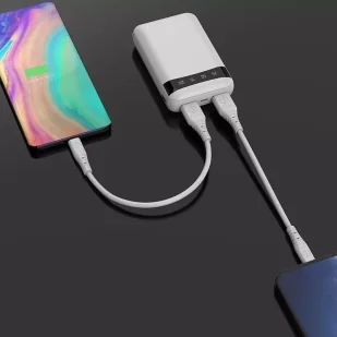 Dudao przenośny powerbank USB 10000mAh biały (K3Pro mini) - Powerbanki - miniaturka - grafika 4
