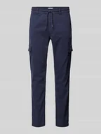 Spodnie męskie - Spodnie cargo o kroju slim fit ze sznurkiem model ‘Gymdigo’ - miniaturka - grafika 1