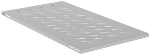 PÓŁKA DO SZAF 19" 1000MM SZARA LANBERG 1U/480X870MM UDŹWIG DO 120KG, MONTAŻ 4 PUNKTOWY - Akcesoria do szaf serwerowych - miniaturka - grafika 1
