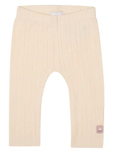 Noppies Legginsy "Fleurines" w kolorze beżowym - Spodenki dla niemowląt - miniaturka - grafika 1