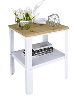 Skandynawski stolik kawowy biały + dąb artisan C3-C14 - Ławy i stoliki kawowe Skandynawski stolik kawowy biały + dąb artisan C3-C14 - Ławy i stoliki kawowe - miniaturka - grafika 1