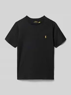 Koszulki dla chłopców - T-shirt z wyhaftowanym logo - miniaturka - grafika 1