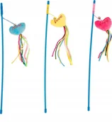 Zabawki dla kotów - Duvo+ DUVO+ WĘDKA DLA KOTA"LOVE" Z FRĘDZLAMI 121046 53cm - miniaturka - grafika 1