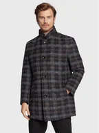 Płaszcze męskie - Bugatti Płaszcz przejściowy 228728 24038 Granatowy Regular Fit - miniaturka - grafika 1