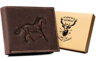 Portfele - Portfel męski skórzany ALWAYS WILD brązowy nubuk duży poziomy bez zapięcia rozbudowany na karty gotówkę elegancki prezent antykradzieżowy ochrona RFID - miniaturka - grafika 1