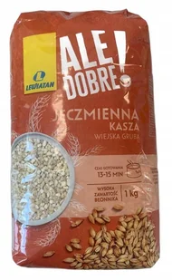 LEWIATAN Kasza Jęczmienna Wiejska 1kg - Tradycyjny Smak - Kasza - miniaturka - grafika 1
