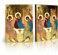 Ikony i obrazy sakralne - Ikona religijna Święta Trójca - miniaturka - grafika 1