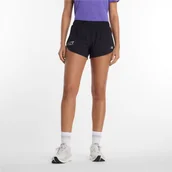 Spodenki damskie - Spodenki damskie New Balance WB61S4MRBK czarne - miniaturka - grafika 1