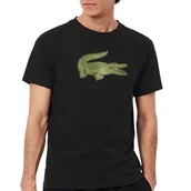 Koszulki męskie - Koszulka Lacoste Sport 3D Print Crocodile Breathable Jersey TH2042-I6Z - czarna - miniaturka - grafika 1