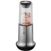 Pojemniki na przyprawy - Gefu Młynek do soli lub pieprzu X-Plosion duży srebrny G-34629 - miniaturka - grafika 1