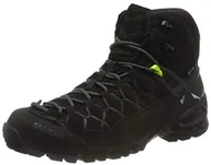 Buty trekkingowe męskie - Salewa Męskie buty trekkingowe MS Alp Trainer Mid Gore-tex, czarny - czarny - 40 EU - miniaturka - grafika 1