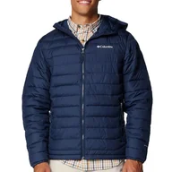 Kurtki męskie - Kurtka Columbia Powder Lite II Hooded 2086944464 - granatowa - miniaturka - grafika 1