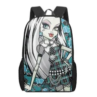 Plecaki szkolne i tornistry - Monster High 3d Wzór Tornister szkolny dla dzieci Dziewczęta Chłopcy Casual Torby na książki Plecak dziecięcy Chłopcy Dziewczęta Wielofunkcyjne tor... - miniaturka - grafika 1