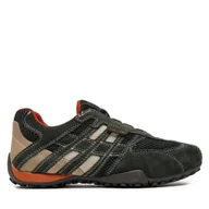 Półbuty męskie - Półbuty Geox U Snake L U4207L 02214 C1300 Zielony - miniaturka - grafika 1