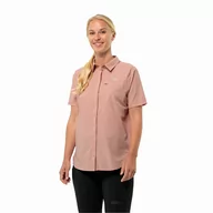 Koszule damskie - Damska koszula Jack Wolfskin VANDRA S/S SHIRT W rose dawn - XS - miniaturka - grafika 1