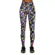 Legginsy - Damskie legginsy sportowe BAS BLACK Revel 90, Wielokolorowy, XL - miniaturka - grafika 1