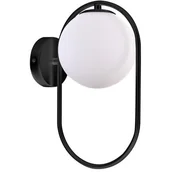 Lampy ścienne - CORDEL KINKIET 1X28W G9 RING CZARNY - miniaturka - grafika 1