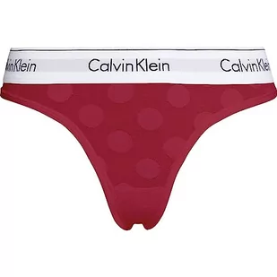 Calvin Klein Stringi damskie, Czerwony, M - Majtki damskie - miniaturka - grafika 1