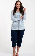 Piżamy damskie - Bawełniana piżama damska Talita, Kolor niebiesko-granatowy, Rozmiar M, Italian Fashion - Primodo.com - miniaturka - grafika 1