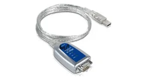 Moxa UPort 1150 kabel równoległy Srebrny USB Typu-A DB-9 - Kable komputerowe i do monitorów - miniaturka - grafika 1