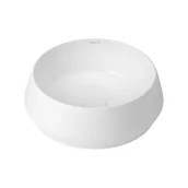 Umywalki - Uptrend Axel umywalka 40x40 cm nablatowa okrągła biały połysk TR41386 - miniaturka - grafika 1