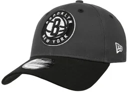 Czapka 9Forty NBA Side Patch Nets by New Era, szaro-czarny, One Size - Czapki i chusty sportowe męskie - miniaturka - grafika 1