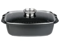 Brytfanny - LIVARNO home Brytfanna aluminiowa z powłoką ceramiczną z pokrywką, 6 L - miniaturka - grafika 1