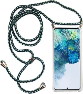 Etui Samsung Galaxy Etui na telefon komórkowy Slim Cover Etui na telefon komórkowy Pasek na sznurek, do telefonu komórkowego: Samsung Galaxy A71, wybierz pasek: zielony czarny - Etui i futerały do telefonów - miniaturka - grafika 1