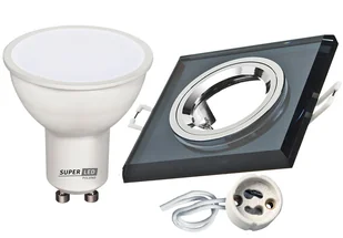 Zestaw GU10 5W oprawa szklana Led oprawka GU10 - Oprawy, klosze i abażury - miniaturka - grafika 1