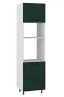 Meble kuchenne - Asti Słupek Wysoki Pod Zabudowę Piekarnika/Microfali Dpps2-60-38-220_Blum Hk-Xs Zielony Mat - miniaturka - grafika 1