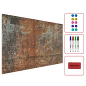 Biuro i firma OUTLET - OUTLET Tablica na magnesy METALboards, imitacja rdzy i korozji 60x40 cm + zestaw akcesoriów GRATIS - miniaturka - grafika 1
