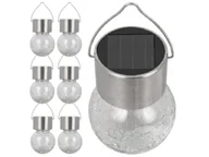 Lampy ogrodowe - 6X Lampka Solarna Ogrodowa Led Wisząca Żarówka - miniaturka - grafika 1
