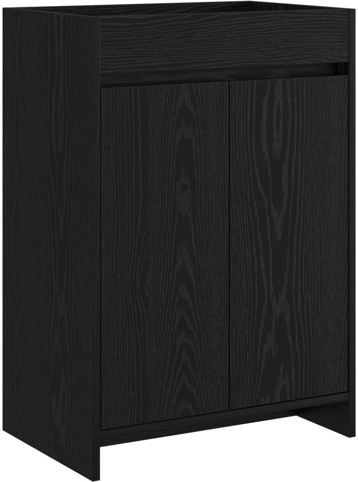 vidaXL vidaXL Szafka pod zlewem w łazience Czarny dąb 56 x 37,5 x 81 cm