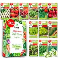 Nasiona i cebule - Nasiona warzyw TRUSKAWKA RABARBAR SZPINKA RUKOLA SAŁATA SELER 12 SZTUK - miniaturka - grafika 1