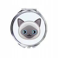 Lusterka do makijażu - Kot jawajski Lusterko kieszonkowe, do torebki - miniaturka - grafika 1