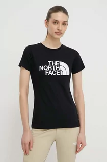 Koszulki sportowe damskie - The North Face t-shirt bawełniany damski kolor czarny NF0A87N6JK31 - grafika 1