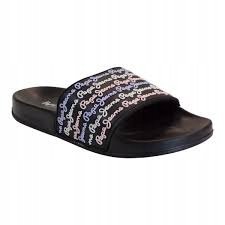 PEPE JEANS CZARNE KLAPKI DAMSKIE Z LOGO NA PASKU CASUAL 41 AWE