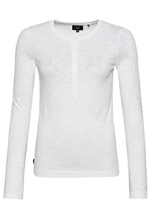 Superdry Studios Damska koszulka Henley, Optyczny, 42 - Koszulki i topy damskie - miniaturka - grafika 1
