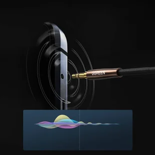 Ugreen kabel przewód audio 3,5 mm mini jack - 2xRCA (żeńskie) 25 cm czarny (AV194 50129) - Kable USB - miniaturka - grafika 2