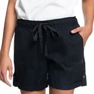 Spodenki damskie - Damskie Spodenki ROXY LIFE IS SWEETER J NDST ERJNS03389-KVJ0 – Czarny - miniaturka - grafika 1