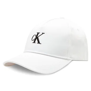 Czapka z daszkiem Calvin Klein Jeans K50K510750 Biały - Czapki damskie - miniaturka - grafika 1
