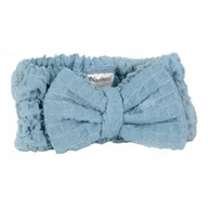 Ozdoby do włosów - Opaska do włosów z mikrofibry Blue - miniaturka - grafika 1