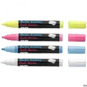 Markery do tablic - Marker Kredowy, Końcówka Ścięta 15Mm, 25G Tuszu Żółty To-290 Toma - miniaturka - grafika 1