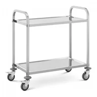 Wózki na żywność - Wózek kelnerski - 2 półki - 95 x 50 cm - 72 kg ROYAL CATERING 10012729 RCSW-106 - miniaturka - grafika 1